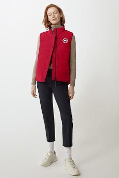 Chamarras Canada Goose Mujer México - Freestyle Chalecos Rojos JV3402875
